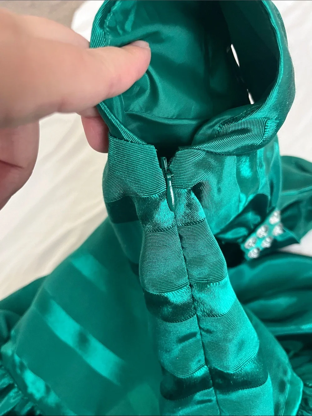 Gymboree Shiny Emerald Green Girls' Party Dress size 5